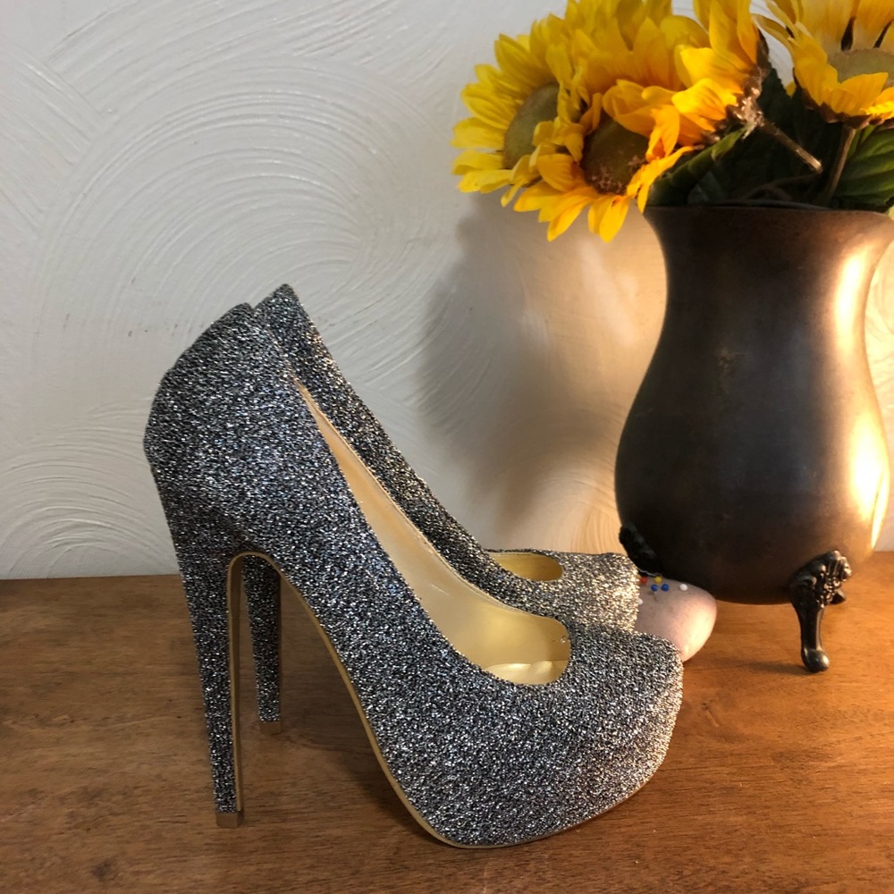 Sugarfree • Glitter Platform Heels